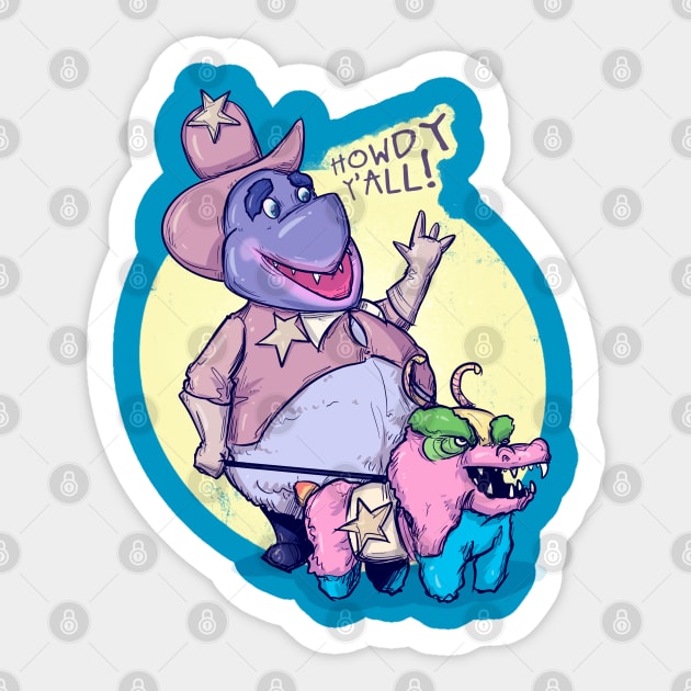 Billy Bob Fritter Sticker by LVBart